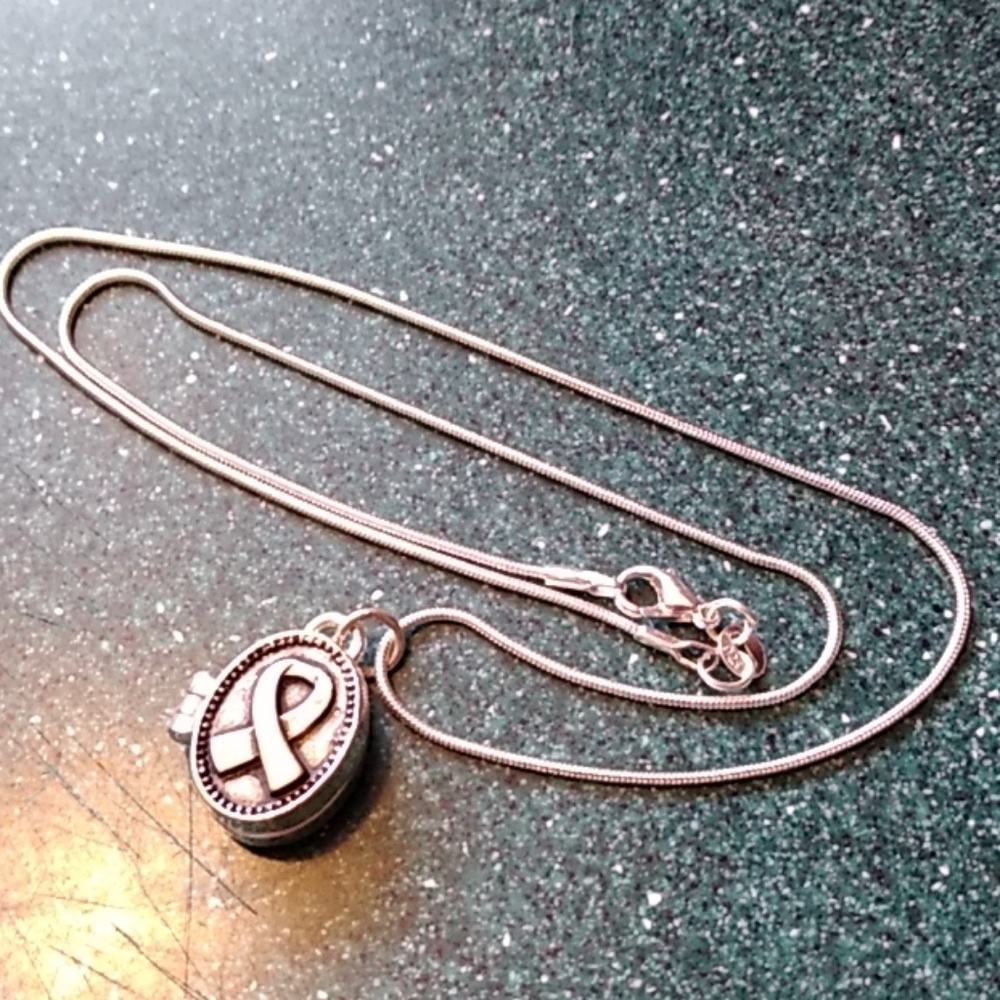 Ribbon of hope Locket.